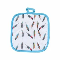 Best reviews of 🔥 HiEnd Accents 1 PC Tossed Feather Printed Pot Holder 🔥