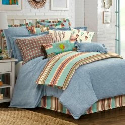 Discount 👏 HiEnd Accents 3-PC Chambray Comforter Set, Full 🌟