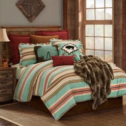 Hot Sale 🛒 HiEnd Accents 3-PC Serape Comforter Set, Full 🎁