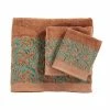 New 🛒 HiEnd Accents 3 PC Towel Set Scroll Pattern, 3-pc Mocha 👍 -HiEnd Accents shop 3 PC Towel Set Scroll Pattern 3 pc Mocha 1c6f8f47 fc04 4402 b4a4 97222a5b0165