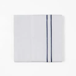 Best reviews of 🔔 HiEnd Accents 350 TC Embroidery Stripe Sheet Set, Navy 🤩 -HiEnd Accents shop 350 TC Embroidery Stripe Sheet Set2C Navy 2