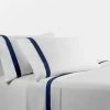 Flash Sale 🛒 HiEnd Accents 350 TC Flange Design Sheet Set, Navy 🎉 -HiEnd Accents shop 350 TC Flange Design Sheet Set2C Navy