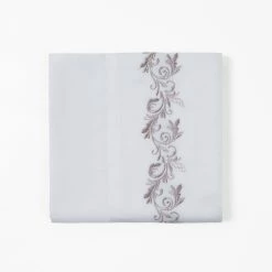Buy β HiEnd Accents 350 TC White Sheet Set With Gray Scroll Embroidery π 7 Buy β HiEnd Accents 350 TC White Sheet Set With Gray Scroll Embroidery π -HiEnd Accents shop 350 TC White Sheet Set with Gray Scroll Embroidery 2
