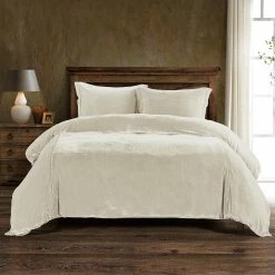 Promo 🧨 HiEnd Accents Stella Faux Silk Velvet Duvet Cover Set, 3PC Stone ✨ 19 Promo 🧨 HiEnd Accents Stella Faux Silk Velvet Duvet Cover Set, 3PC Stone ✨ -HiEnd Accents shop 3PC Stella Silk Velvet Duvet Set