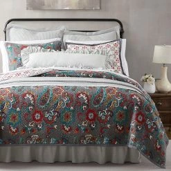 Wholesale ๐ HiEnd Accents Abbie Western Paisley Reversible Quilt Set Teal ๐ 10 Wholesale ๐ HiEnd Accents Abbie Western Paisley Reversible Quilt Set Teal ๐ -HiEnd Accents shop Abbie Western Paisley Reversible Quilt Set 3