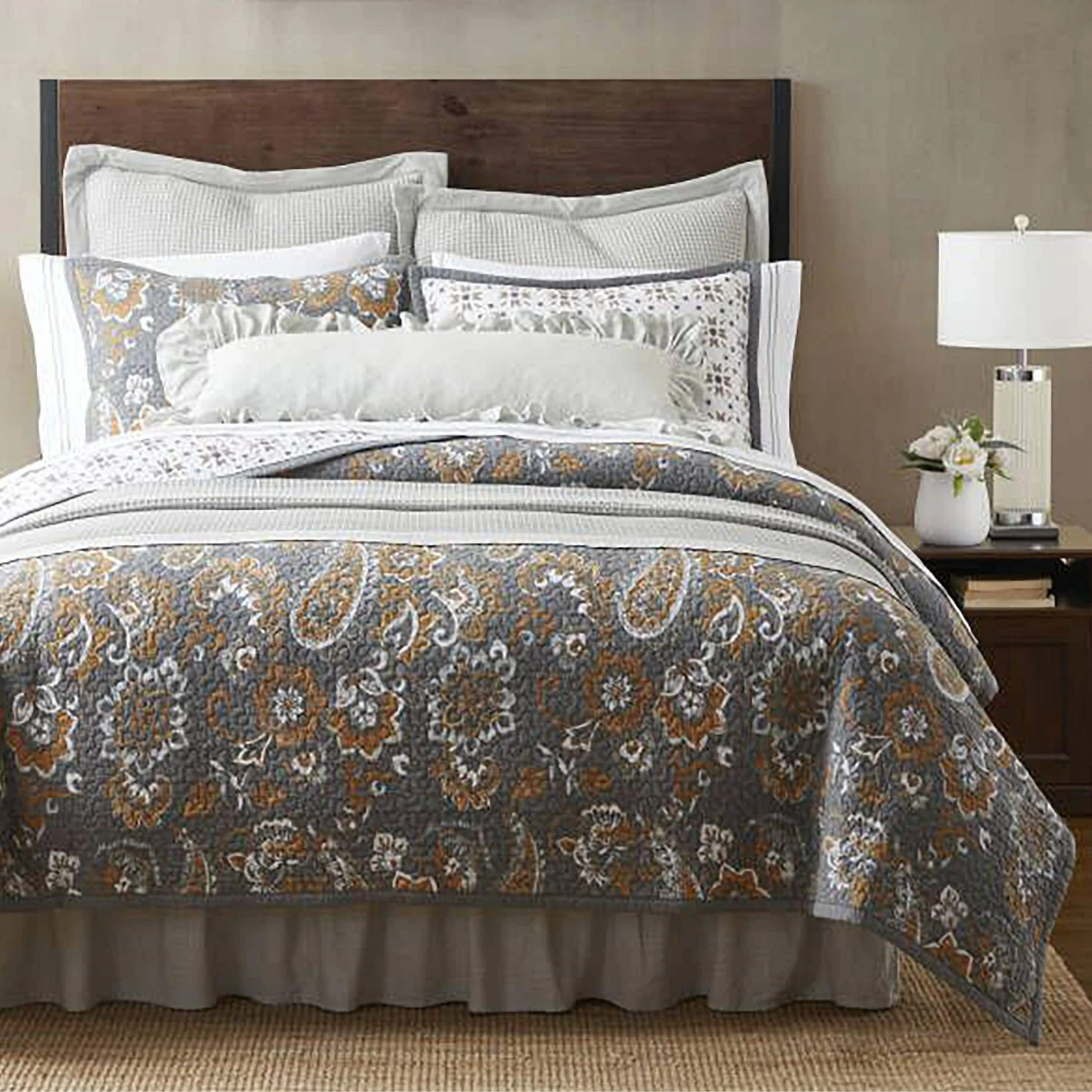 Wholesale ๐ HiEnd Accents Abbie Western Paisley Reversible Quilt Set Teal ๐ 3 Wholesale ๐ HiEnd Accents Abbie Western Paisley Reversible Quilt Set Teal ๐
