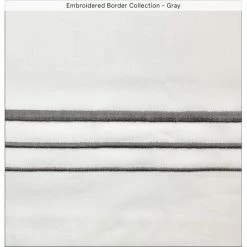 Budget ⭐ HiEnd Accents Embroidered Border Modern Urban 3 Piece Duvet Cover Set Navy 😀 -HiEnd Accents shop Embroidered Border Modern Urban 3 Piece Duvet Cover Set 10