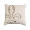 New ✨ HiEnd Accents Embroidery Fleur De Lis Pillow, 18X18 👏 -HiEnd Accents shop Embroidery Fleur De Lis Pillow2C 18X18