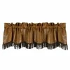 Buy ✨ HiEnd Accents Faux Leather Valance W/Fringes, 84"X18" 🧨 -HiEnd Accents shop Faux Leather Valance w Fringes2C 8422X1822