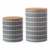 Brand new 🛒 HiEnd Accents 2 PC Large Aztec Design Canister Set 🌟 -HiEnd Accents shop HiEnd Accents 2 PC Large Aztec Design Canister Set