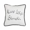 Discount 👏 HiEnd Accents "Keep Life Simple" Embroidery Throw Pillow, 18"x18" 🔥 -HiEnd Accents shop HiEnd Accents 22Keep Life Simple22 Embroidery Throw Pillow2C 1822x1822 1