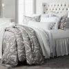 Cheap 💯 HiEnd Accents 3 PC Nicole Damask Comforter Set, Gray ⌛ -HiEnd Accents shop HiEnd Accents 3 PC Nicole Damask Comforter Set2C Gray