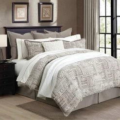 Flash Sale 😍 HiEnd Accents 3 Pc Trent Comforter Set, Super King ⭐