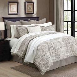 Best Sale 🔔 HiEnd Accents 3 Pc Trent Comforter Set, Super Queen 👏