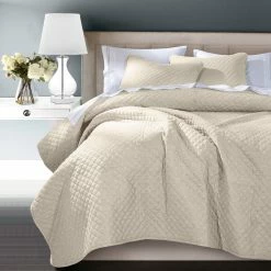 Best Sale ❤️ HiEnd Accents Anna Diamond Quilted Coverlet Set, 3PC Taupe 💯 -HiEnd Accents shop HiEnd Accents Anna Diamond Quilted Coverlet Set2C 3PC 3
