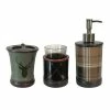 Deals 🎁 HiEnd Accents Aztec Bear 3 Piece Bathroom Set - Green, Black, Tan 🔥 -HiEnd Accents shop HiEnd Accents Aztec Bear 3 Piece Bathroom Set