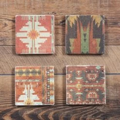 Best Pirce 🎁 HiEnd Accents Aztec Coasters, Set Of 4   ❤️