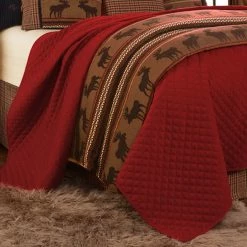 Discount 👏 HiEnd Accents Bayfield Red Coverlet (1-Piece ) 👏
