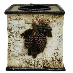 Budget 🤩 HiEnd Accents Birch Pinecone Tissue Box - One Size ✔️
