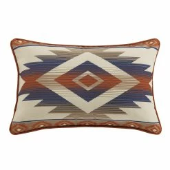 Best Pirce 😉 HiEnd Accents Blue Aztec Outdoor Pillow, 16x24 ✔️