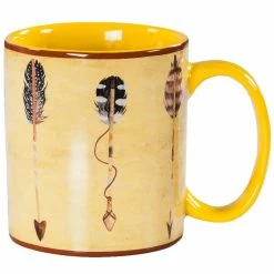 Outlet 👍 HiEnd Accents Bohemian Large Arrow 4 Piece Mug Set 😍