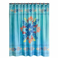 Best Sale 🥰 HiEnd Accents Bonita Shower Curtain, 72x72 ✔️