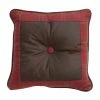 Flash Sale 🥰 HiEnd Accents Brown Faux Leather And Red Plaid 18-inch Square Throw Pillow 🎁 -HiEnd Accents shop HiEnd Accents Brown Faux Leather and Red Plaid 18 inch Square Throw Pillow e6bdd110 0546 4766 80af a24f30db7cb8