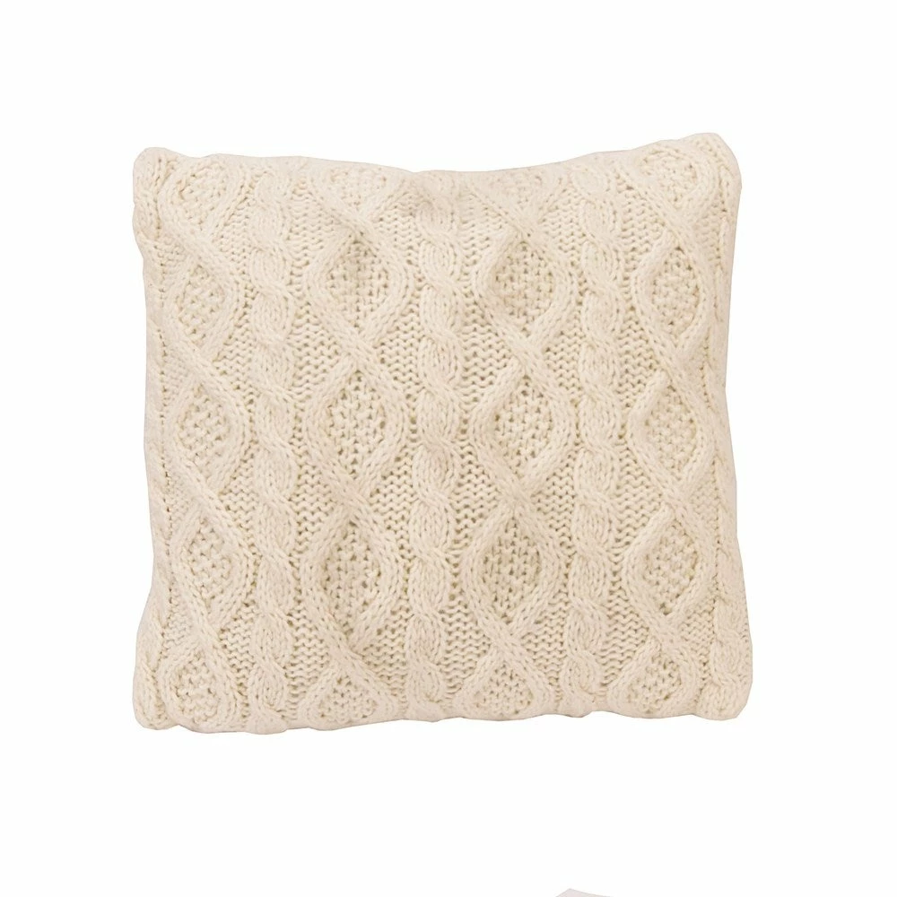 Best deal ๐ฅ HiEnd Accents Cable Knit Soft Diamond Throw Pillow, 18"x18" Cream ๐ 3 Best deal ๐ฅ HiEnd Accents Cable Knit Soft Diamond Throw Pillow, 18"x18" Cream ๐