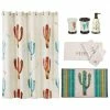 Best reviews of 😍 HiEnd Accents Cactus 8-PC Bath Accessary And Cream Towel Set - Multi 🔔 -HiEnd Accents shop HiEnd Accents Cactus 8 PC Bath Accessary and Cream Towel Set