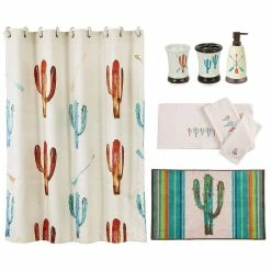 Best reviews of 😍 HiEnd Accents Cactus 8-PC Bath Accessary And Cream Towel Set - Multi 🔔