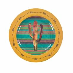 Best reviews of 🥰 HiEnd Accents Cactus Design Melamine Dinner Plate, 4 PC 🌟