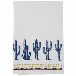 Brand new 😍 HiEnd Accents Cactus Border Printed Tea Towel 28"x28", 5 Piece Set 🛒