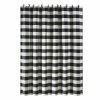 Hot Sale 🧨 HiEnd Accents Camille Buffalo Check Shower Curtain, 72"x72" 🎁
