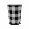 Coupon 🧨 HiEnd Accents Camille Buffalo Check Wastebasket, 1PC - Black/White 🎁 -HiEnd Accents shop HiEnd Accents Camille Buffalo Check Wastebasket2C 1PC