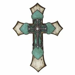 Buy ⌛ HiEnd Accents Cross With Tooled Turquoise Detail 😉
