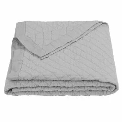 Best Sale ⌛ HiEnd Accents Diamond Pattern Linen Cotton Quilt, 1PC Vintage White 👏 -HiEnd Accents shop HiEnd Accents Diamond Pattern Linen Quilt2C 1PC 7