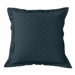 Cheapest 💯 HiEnd Accents Diamond Pattern Linen Quilted Euro Sham, 27"x27" Light Tan 👏