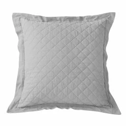 Cheapest 💯 HiEnd Accents Diamond Pattern Linen Quilted Euro Sham, 27"x27" Light Tan 👏 -HiEnd Accents shop HiEnd Accents Diamond Pattern Linen Quilted Euro Sham 4
