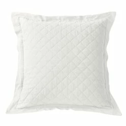 Cheapest 💯 HiEnd Accents Diamond Pattern Linen Quilted Euro Sham, 27"x27" Light Tan 👏 -HiEnd Accents shop HiEnd Accents Diamond Pattern Linen Quilted Euro Sham 5