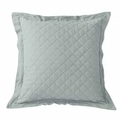 Cheapest 💯 HiEnd Accents Diamond Pattern Linen Quilted Euro Sham, 27"x27" Light Tan 👏 -HiEnd Accents shop HiEnd Accents Diamond Pattern Linen Quilted Euro Sham 6