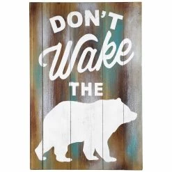 Hot Sale 👏 HiEnd Accents Dont Wake The Bear Wall Décor 🎁