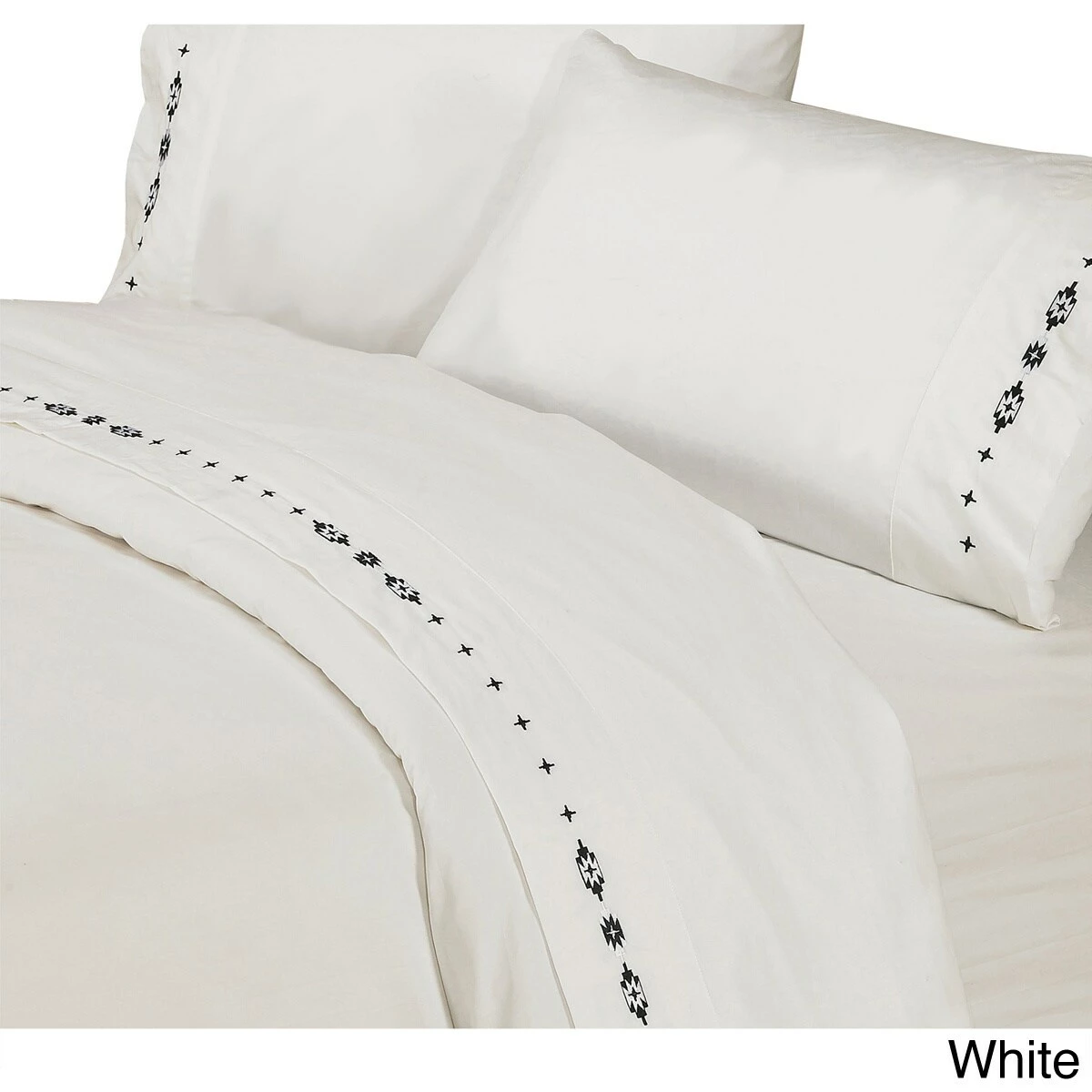 Best deal π₯° HiEnd Accents Embroidered Southwestern Bed Sheet Set Cream π 4 Best deal π₯° HiEnd Accents Embroidered Southwestern Bed Sheet Set Cream π - Image 2