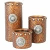 Budget 🌟 HiEnd Accents Faux 🔨 Hammered Copper With Concho Candle Holder 3pc Set 🧨 -HiEnd Accents shop HiEnd Accents Faux hammered copper with concho candle holder 3pc set