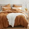 Deals ❤️ HiEnd Accents 100% French Flax Linen Duvet Cover Set, 3PC Caramel ⭐