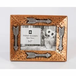 Deals 🛒 HiEnd Accents Gold Picture Frame With Arrows, 5x7 ❤️