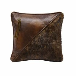 Cheapest 😉 HiEnd Accents Half Faux Fur And Faux Leather 18-inch Throw Pillow 🤩