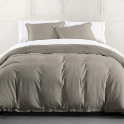 Cheap 🛒 HiEnd Accents Hera Washed Linen Flange Duvet Cover Set, 3PC Sage ❤️ -HiEnd Accents shop HiEnd Accents Hera Washed Linen Flange Duvet Cover Set2C 3PC 11