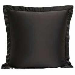 Flash Sale 🛒 HiEnd Accents High Shine Satin Euro Sham, 27"x27" Espresso ❤️ -HiEnd Accents shop HiEnd Accents High Shine Satin Euro Sham2C 2722x2722 3