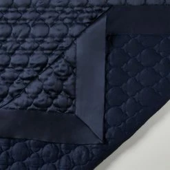 Hot Sale 🔥 HiEnd Accents High Shine Satin Quilt, 1PC Navy 😍 -HiEnd Accents shop HiEnd Accents High Shine Satin Quilt2C 1PC 12