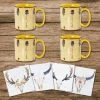 Discount ⭐ HiEnd Accents Large Arrow Bohemian Mug And Desert Skull Coaster 8 PC Set 😍 -HiEnd Accents shop HiEnd Accents Large Arrow Bohemian Mug and Desert Skull Coaster 8 PC Set